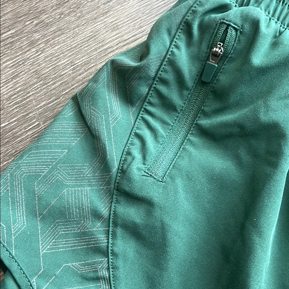 Women's Green Athletic Shorts - Picture 6 of 6